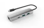Adapteris USB 3.1 į 2-Port USB 3.0 + 1-Port USB 3.1 su Gigabit Ethernet