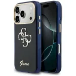 Case Guess IML 4G Script Metal for iPhone 17 Pro Max / blue