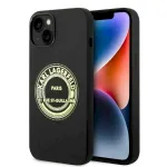 Karl Lagerfeld KLHCP14MSRSGRCK Silicone RSG hardcase for iPhone 14 Plus / 15 Plus 6,7" / black