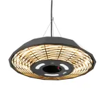 TunaBone | Electric Ceiling Infrared Patio Heater | TB2068C-01 | Patio heater | 2000 W | Number of power levels 1 | Suitable for rooms up to 20 m&sup2; | Black | IP45