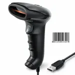 Qoltec barcode reader scanner | 1D | CCD matrix | USB | Black