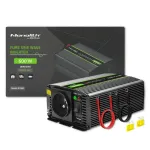 Qoltec Pure Sine Wave Inverter Monolith | 300W | 600W | 24V to 230V