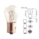 Lemputė PHILIPS 21W 24V BA15s P21W