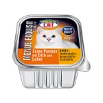Perfecto Cat Menue Exquisit, konservuotas pa&scaron;aras katėms, pa&scaron;tetas su antiena ir kepenimis, 100g