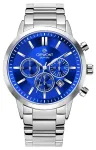 Giewont Chronograph Sapphire Men's Watch / silver-blue