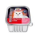 Perfecto Cat Menue Exquisit, konservuotas pa&scaron;aras katėms, pa&scaron;tetas su jautiena, 100g