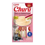 Churu kreminis skanėstas 10+ katėms su tunu ir la&scaron;i&scaron;a 4vnt