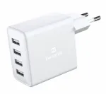 Swissten Smart IC Premium Travel Charger 4 x USB 4A / 20W With Automatic Optimal Power Charging