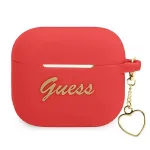 Guess GUA3LSCHSR AirPods 3 cover Silicone Charm Heart Collection / red