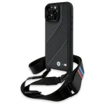 BMW BMHCP16X23PSCCK M Edition Carbon Stripe & Strap Hardcase for iPhone 16 Pro Max 6.9" / black