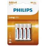 Philips R03L4B/10 AAA Battery LongLife 4pcs Blister