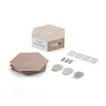 Nanoleaf | Elements Wood Look Hexagons Expansion Pack (3 panels) | Cool White + Warm White