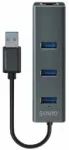 Savio AK-58 USB Hub 3-port USB-A / 3.1 Gen / RJ-45 Gigabit Ethernet