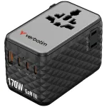 Verbatim Travel Adapter EU / UK / US / 2x USB-A / 3x USB-C 70W