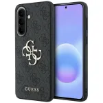 Case Guess Leather 4G Metal Logo for Samsung Galaxy A57 5G / black