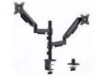 Gembird MA-DA2P-02 Adjustable Desk Display Mounting Arm for 2 Monitors 17"-32"