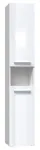 Bathroom cabinet NEL I 31x30x174 cm, white, glossy
