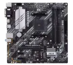 Asus | PRIME B550M-A | Processor family AMD | Processor socket AM4 | DDR4 | Memory slots 4 | Supported hard disk drive interfaces M.2, SATA | Number of SATA connectors 4 | Chipset AMD B | Micro ATX