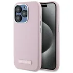 Karl Lagerfeld KLHMP15LPGMSRPP Hardcase FW Metal Plate MagSafe for iPhone 15 Pro 6.1" / pink