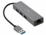 Cablexpert | USB AM Gigabit network adapter with 3-port USB 3.0 hub | A-AMU3-LAN-01