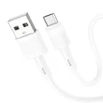 USB kabelis HOCO X83 microUSB baltas 1m