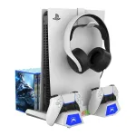 iPega P5S023 RGB Charging Stand + Cooling for PS5 / PS5 Slim / PS5 Pro Game Controller