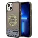 Karl Lagerfeld KLHCP14SLCRSGRK hardcase Liquid Glitter RSG for iPhone 14/15/13 6,1" / black