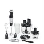 TEFAL | HB67G830 Quickchef+ | Hand Blender | 1000 W | Number of speeds 20 | Turbo mode | Black/Stainless steel