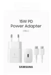 T1510XWE Samsung Fast charge 15W Power Adapteris, Baltas (Baltas)