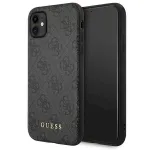Guess GUHCN61G4GFGR Hardcase 4G Metal Gold Logo for iPhone 11 6,1" / grey