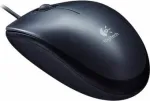 Logitech | Mouse | M100 | Optical mouse | Optical | Wired | Black