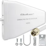 Qoltec 4G 5G LTE antenna | 9dBi | directional | external | SMA male | waterproof | 3m