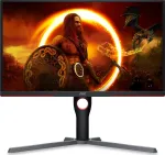 AOC | Monitor | 25G3ZM/BK | 24.5 " | VA | FHD | 16:9 | 240 Hz | 1 ms | 1920 x 1080 | 300 cd/m&sup2; | HDMI ports quantity 2 | Black/Red | Warranty 36 month(s)