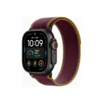 Apple Watch Ultra 4 GPS + Cellular 49mm Black Titanium Case with Burgundy Trail Loop - M/L