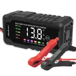 Qoltec Inteligentna mikroprocesorinis kroviklis 12V 6A | Prostownik su funkcija naprawy do akumulatora AGM GEL LiFePO4 |