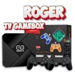 RoGer TV GameBox G5 Retro Game Console x2 Controlers / 64GB / 4K / 10 Emulators / 30000+ Games