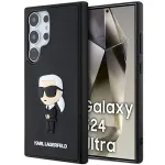 Karl Lagerfeld KLHCS24L3DRKINK 3D Rubber Ikonik Hardcase for Samsung Galaxy S24 Ultra S928 / black