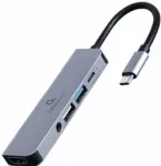 Cablexpert USB Type-C 5-in-1 multi-port adapter (Hub + HDMI + PD + stereo audio) | A-CM-COMBO5-02