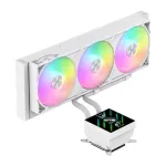 Gamemax CPU Liquid Cooler | GLACIER 360 LCD WH | White