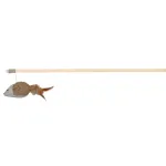 Trixie Me&scaron;kerė su pele ir plunksnomis, medis/džiutas, 50 cm