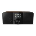 Sharp DR-I740(BK) Lisbon Stereo Smart Radio (Internet / DAB+ / FM), Black & Walnut | Sharp