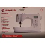SALE OUT. | Singer Sewing Machine | C5955 | Number of stitches 417 | Number of buttonholes 8 | White | DAMAGED PACKAGING AND EXTENSION TABLE COVER PAINT