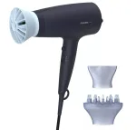 Philips | Hair Dryer | BHD360/20 | 2100 W | Number of temperature settings 6 | Ionic function | Diffuser nozzle | Black/Blue