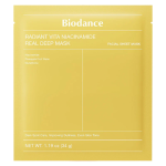 Biodance Radiant Vita Niacinamide Real Deep skaistinamoji hidrogelio veido kaukė, 1 vnt.