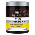 Aquilea Vital vitaminas D3 + K2, 90 kapsulių