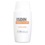 ISDIN FotoUltra 100 Active Unify depigmentuojantis veido apsauginis kremas nuo saulės SPF50+, 50 ml