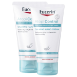 Eucerin AtopiControl Raminamasis Rankų Kremas 2x75ml