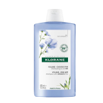 Klorane apimties &scaron;ampūnas su ekologi&scaron;kais linais ploniems plaukams, 400 ml