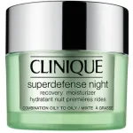 Clinique Superdefense Night Recovery Moisturizer Combination To Oily Skin &ndash; veido serumas 50ml