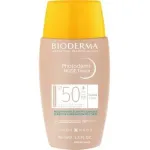 Bioderma Photoderm Nude Touch SPF 50+ &ndash; tonuojantis apsauginis fluidas mi&scaron;riai ir riebiai odai 40ml